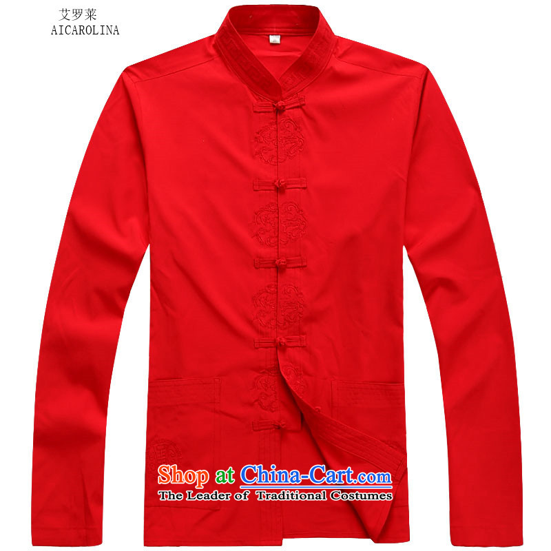 Hiv Rollet 2015 Fall/Winter Collections of new products in the Tang dynasty China wind Older long-sleeved red Suite Suite , L, HIV (AICAROLINA ROLLET) , , , shopping on the Internet