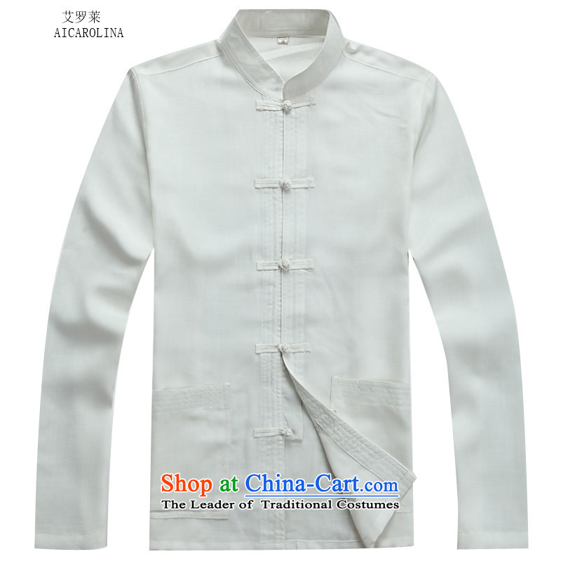 Hiv Rollet autumn and winter in older men China wind linen men long-sleeved Tang Dynasty Package White Kit    XL, HIV (AICAROLINA ROLLET) , , , shopping on the Internet