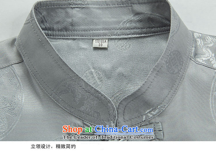 Rollet HIV from older men fall and winter round dragon long-sleeved shirt Tang dynasty China Wind Pants Kit gray suit S picture, prices, brand platters! The elections are supplied in the national character of distribution, so action, buy now enjoy more preferential! As soon as possible.