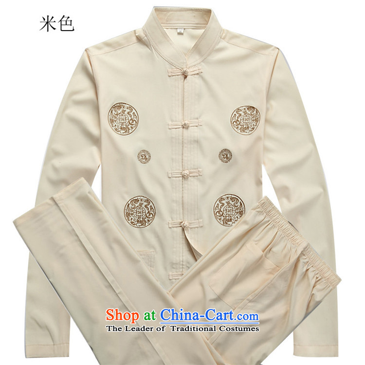 Hiv Rollet men cotton Tang Dynasty Package long-sleeved Han-men in older load dad grandpa replacing beige Kit L picture, prices, brand platters! The elections are supplied in the national character of distribution, so action, buy now enjoy more preferential! As soon as possible.