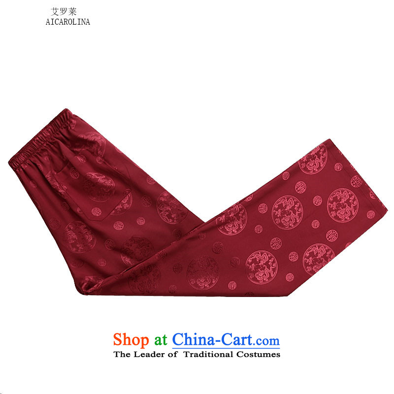 Rollet HIV from older men fall and winter long-sleeved Tang dynasty China wind round Tang Lung blouses trouser press kit Red Kit , L, HIV (AICAROLINA ROLLET) , , , shopping on the Internet