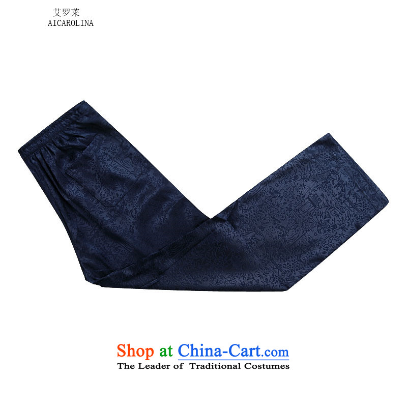 Hiv Rollet autumn and winter middle-aged men Tang dynasty China wind on the Riverside Tang Dynasty Package Blue Color Kit , L, HIV (AICAROLINA ROLLET) , , , shopping on the Internet