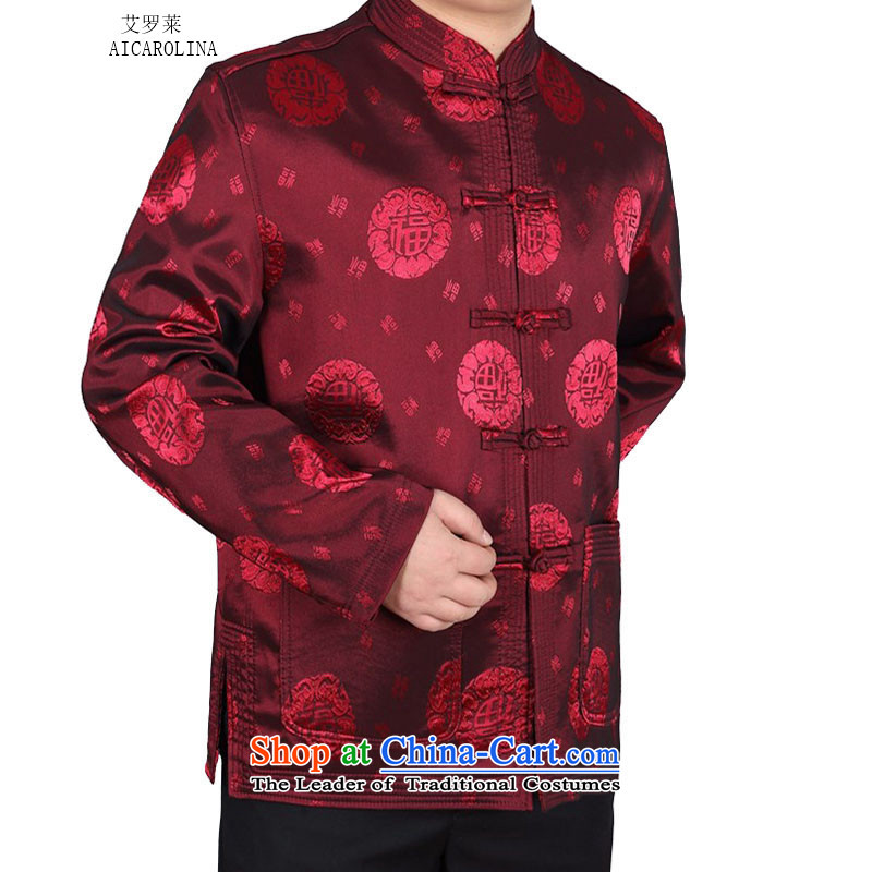Hiv Rollet autumn and winter, older men in blouses Tang long-sleeved well field relaxd older version Tang XXXL, red jacket HIV ROLLET AICAROLINA () , , , shopping on the Internet