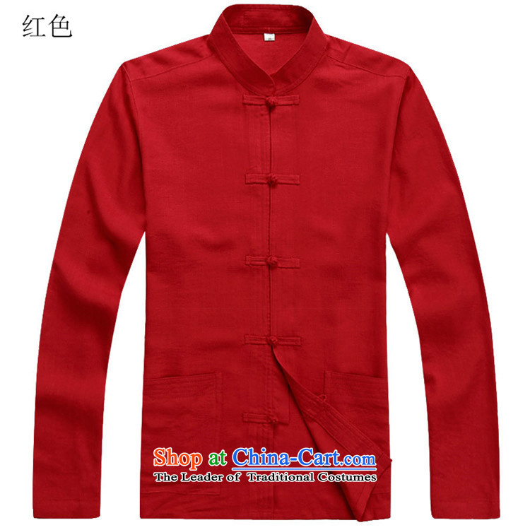 Hiv Rollet autumn and winter in older men China wind linen men Tang dynasty long-sleeved T-shirt, beige XXXL kit picture, prices, brand platters! The elections are supplied in the national character of distribution, so action, buy now enjoy more preferential! As soon as possible.