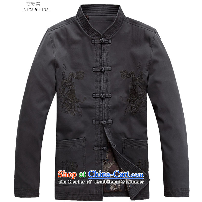 Hiv Rollet 2015 autumn and winter new sand washing cotton Ssangyong jacket in Tang Dynasty elderly men carbon M, HIV (AICAROLINA ROLLET) , , , shopping on the Internet