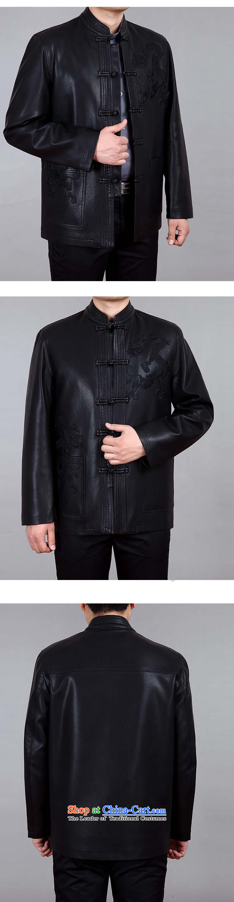 New Spring and Autumn 2015 Fairview Park snowflake) Older Tang dynasty in the installation of zhongshan plus leather jacket S806 lint-free black single-skin 170 black velvet 175 pictures, the price, brand platters! The elections are supplied in the national character of distribution, so action, buy now enjoy more preferential! As soon as possible.