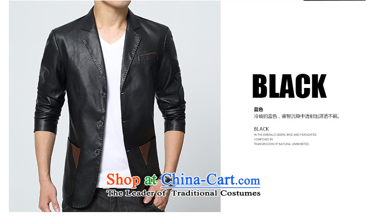 Cayman Jos AD 2015 Tang Dynasty Chinese tunic summer leather jacket autumn replacing new products Sau San Haining Leather clothes men leisure suit coats and color L pictures suits, prices, brand platters! The elections are supplied in the national character of distribution, so action, buy now enjoy more preferential! As soon as possible.