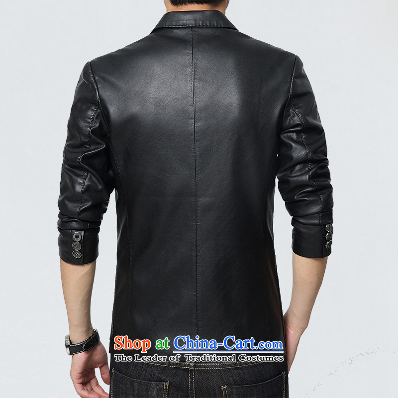 Cayman Jos AD 2015 Tang Dynasty Chinese tunic summer leather jacket autumn replacing new products Sau San Haining Leather clothes men leisure suit coats and color , L, Amman and suit the Jos ad , , , shopping on the Internet