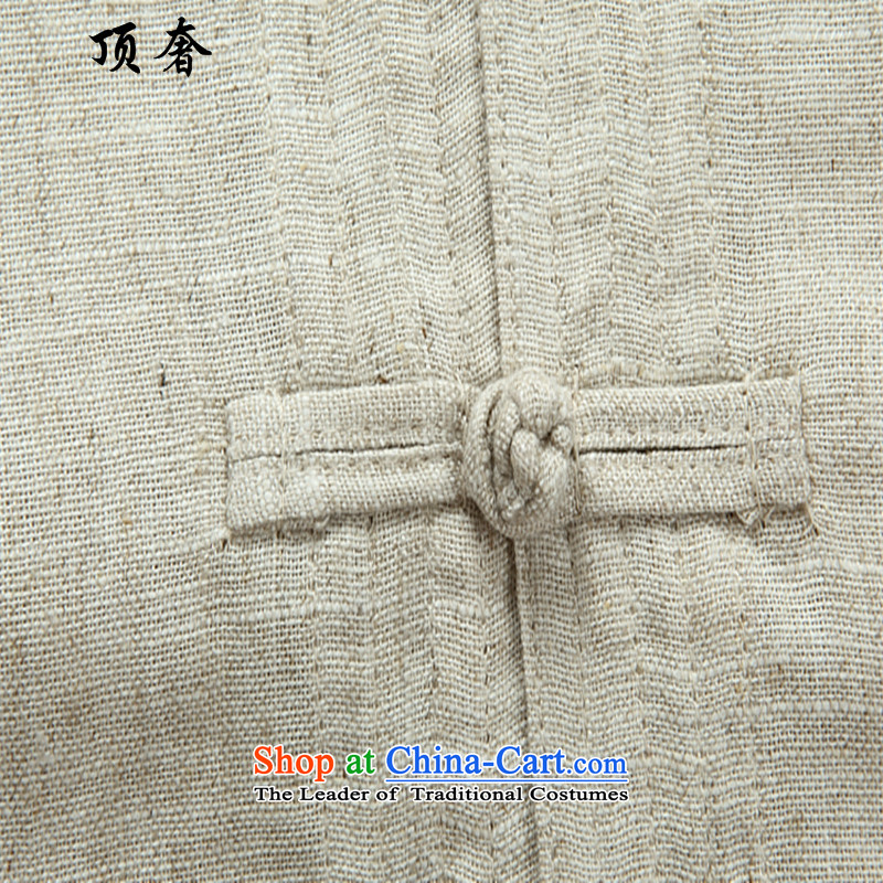 Top Luxury Tang Dynasty Package spring, summer, autumn, a mock-neck disc tie china wind loose version of national service in older long-sleeved father Tang Dynasty Package Gray Men, 2042) 2042 long-sleeved beige 180/XL, Top Luxury Suite , , , shopping on