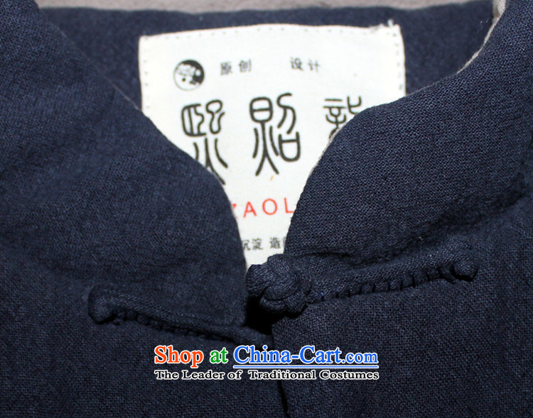 Hee-snapshot lung autumn and winter New Men Tang dynasty long-sleeved robe cotton linen coat shirts and China wind men Blue M picture, prices, brand platters! The elections are supplied in the national character of distribution, so action, buy now enjoy more preferential! As soon as possible.