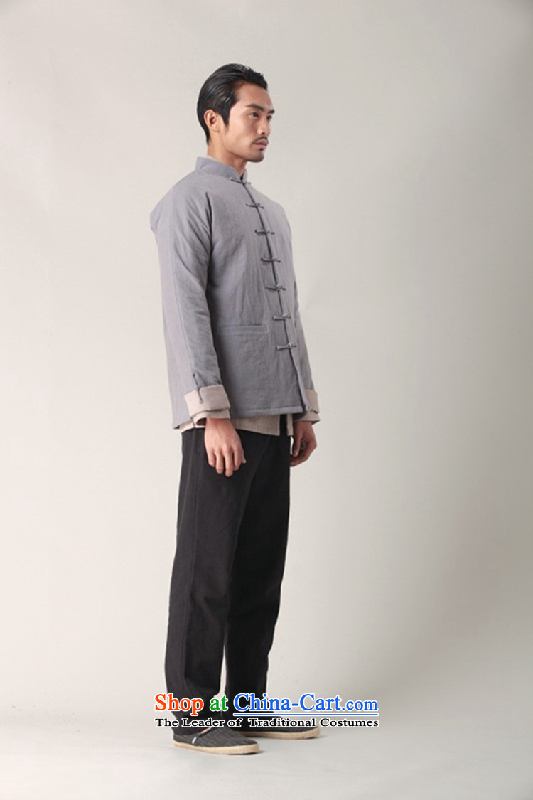 Hee-snapshot lung autumn and winter New Men Tang dynasty long-sleeved robe cotton linen coat shirts and China wind men Blue M picture, prices, brand platters! The elections are supplied in the national character of distribution, so action, buy now enjoy more preferential! As soon as possible.