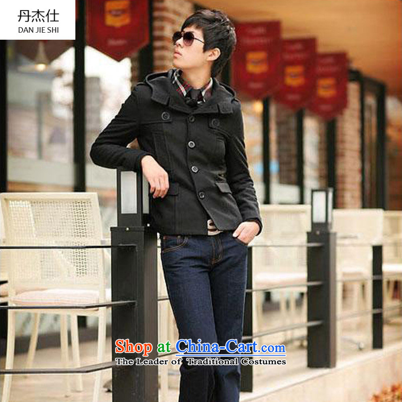 Dan Jie Shi (DANJIESHI) youth leisure fashion thick jacket Chinese tunic windbreaker 170/88(M), brown shirt Dan Jie Shi (DAN JIE SHI) , , , shopping on the Internet