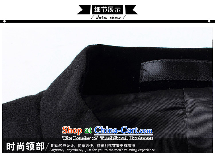 2015 Fall/Winter Collections waxberry men small business suit male England Mock-neck gross Korean male Chinese tunic? 