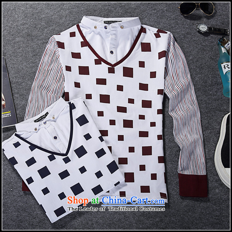 The Black Butterfly Fall/Winter Collections of pure cotton long-sleeved T-shirt and leave two men kit shirt collar men casual shirts, T-shirts, forming the male and wine red XL Photo, prices, brand platters! The elections are supplied in the national character of distribution, so action, buy now enjoy more preferential! As soon as possible.