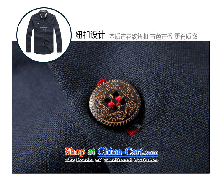 The blue Kai (GELANKAI) ethnic costumes larger fall of long-sleeved shirt men date of retro shirt men  C901 RED L picture, prices, brand platters! The elections are supplied in the national character of distribution, so action, buy now enjoy more preferential! As soon as possible.