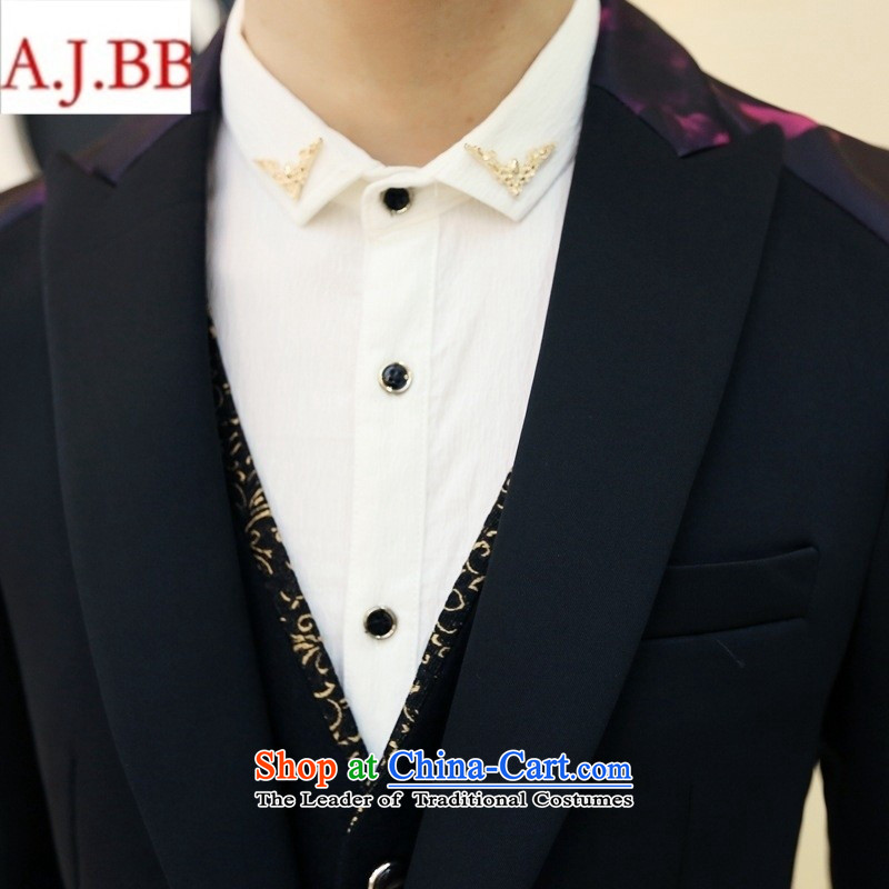 Orange Tysan *2015 autumn and winter Korean men suit Sau San stamp the bridegroom suit who suits A407 XZ30 with black EUR48,A.J.BB,,, shopping on the Internet