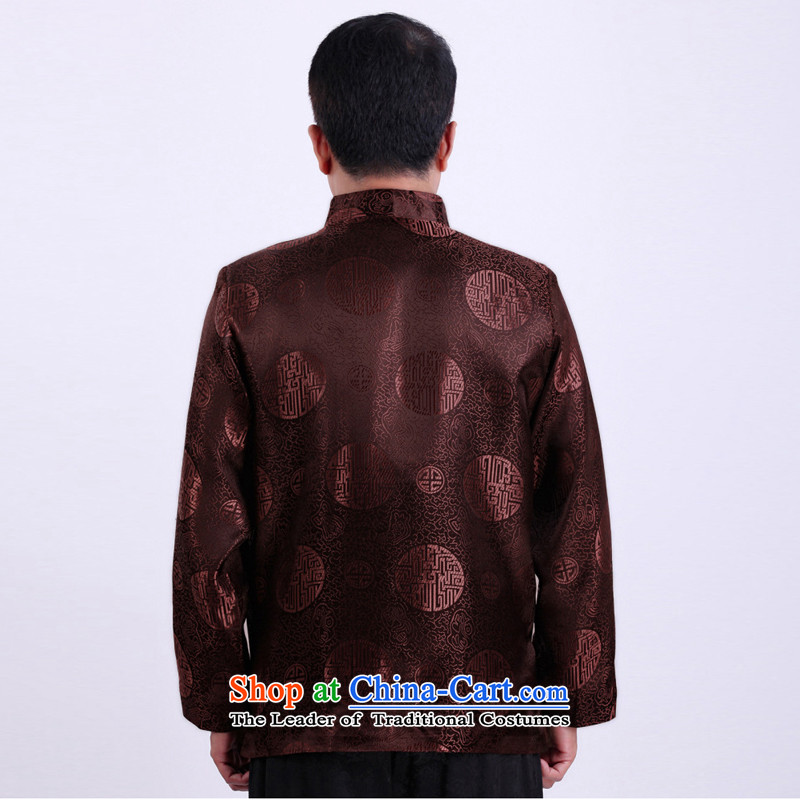 Silver armor in older men Tang dynasty male thick large padded coats men Tang dynasty winter coats and spring older persons Shou Tang dynasty brown XXL, Silver Armor , , , shopping on the Internet