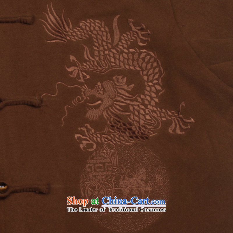 Bosnia and the elderly in the line thre men gross? Tang dynasty embroidery China wind autumn and winter new manually disc detained Chinese collar Tang jackets  , Orange Red XL/180, F1503 and thre line (gesaxing) , , , shopping on the Internet