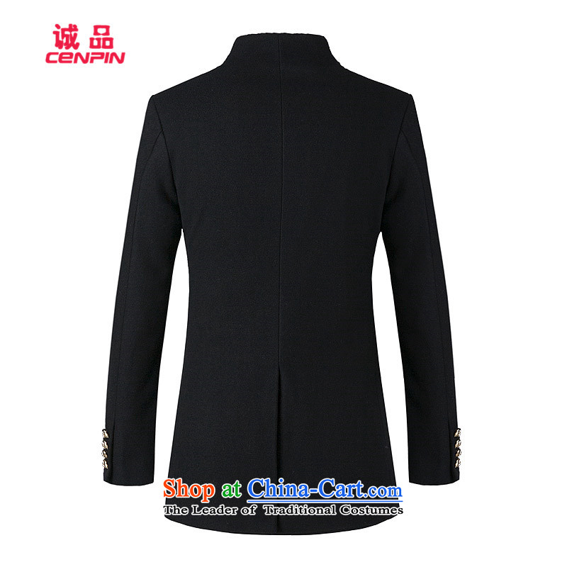 Eslite Men's Mock-Neck in long-jacket DF03 black , L-Eslite CENPIN () , , , shopping on the Internet