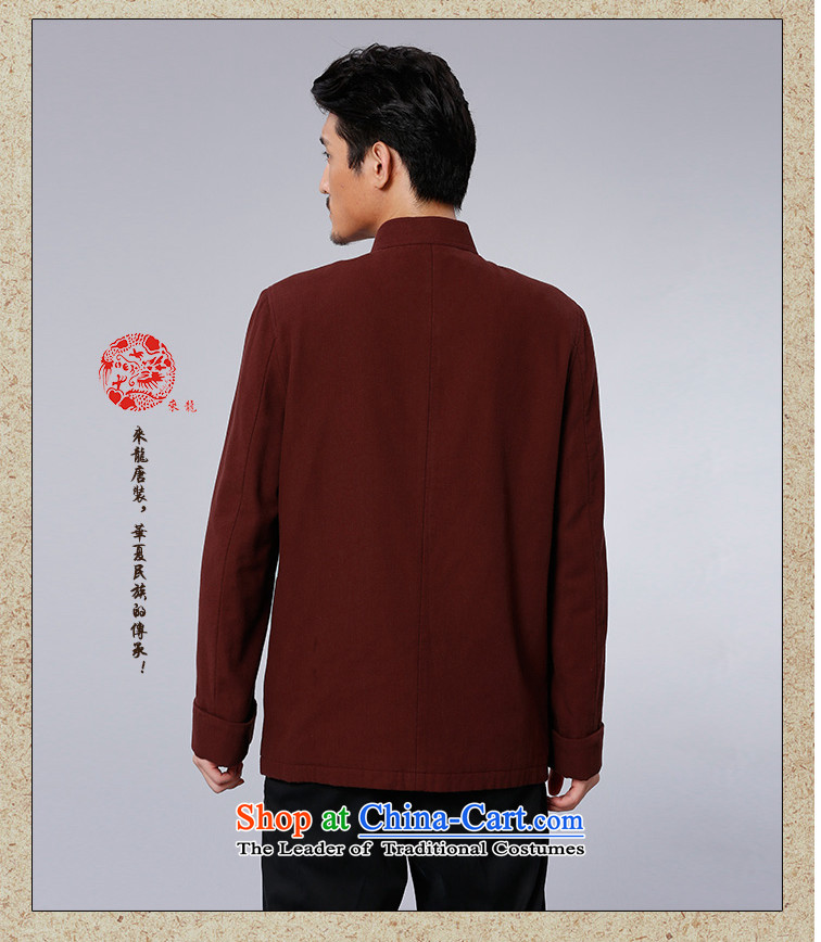 To Tang Dynasty Dragon 2015 autumn and winter New China wind men retro pure cotton jacket 15576 Red deep red 46 pictures, prices, brand platters! The elections are supplied in the national character of distribution, so action, buy now enjoy more preferential! As soon as possible.