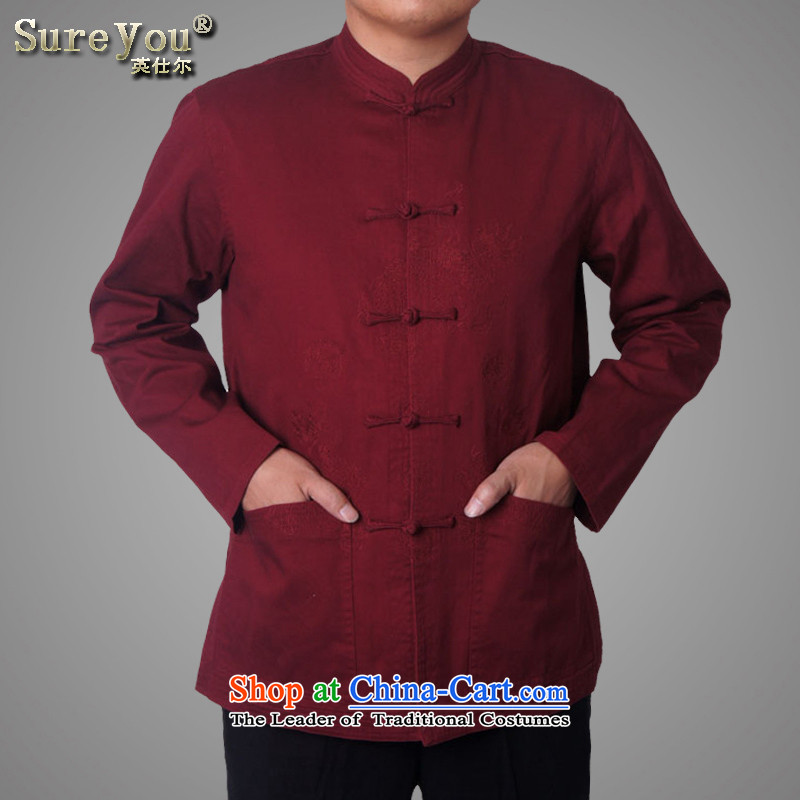 Mr Rafael Hui-ying's New Man Tang jackets spring long-sleeved shirt collar male China wind Chinese elderly in the national costumes holiday gifts deep red 7,726 170 pictures, prices, brand platters! The elections are supplied in the national character of distribution, so action, buy now enjoy more preferential! As soon as possible.
