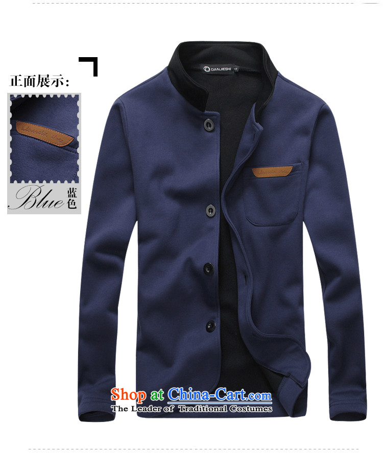 Dan Jie Shi Tang Dynasty Chinese tunic men fall 2015 install new version of the Korean Men's Mock-Neck Sau San Jacket coat man Chinese tunic plus lint-free YJ810 BLUE XL Photo Sau San, prices, brand platters! The elections are supplied in the national character of distribution, so action, buy now enjoy more preferential! As soon as possible.