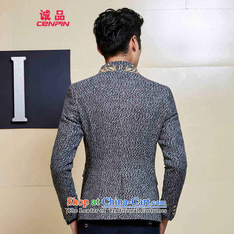 Eslite autumn and winter new Korean Men's Mock-Neck Sau San Suit X56 Carbon , L-Eslite CENPIN () , , , shopping on the Internet