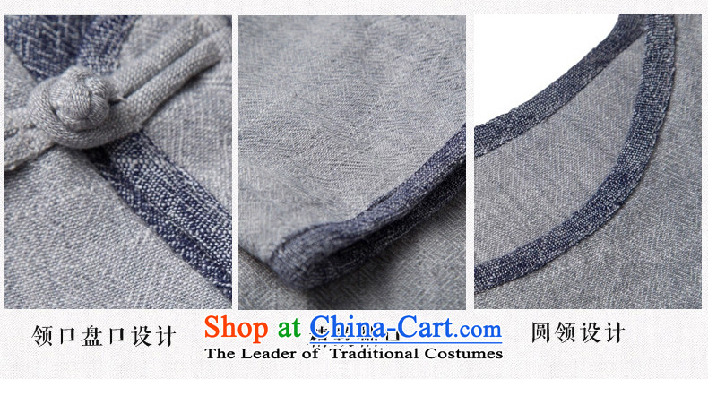 Renowned China wind autumn men cotton linen Tang dynasty and long-sleeved T-shirt Han-ball-service loose swashplate buttoned, dark gray in (L) pictures, -C0356 price, brand platters! The elections are supplied in the national character of distribution, so action, buy now enjoy more preferential! As soon as possible.