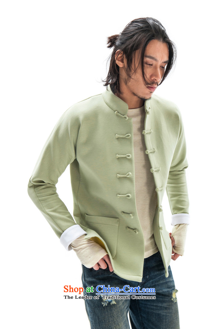 Hee-Snapshot Dragon Chinese wind even cuff tray clip Tang jackets Chinese Sau San sweater air layer sports top men light blue L picture, prices, brand platters! The elections are supplied in the national character of distribution, so action, buy now enjoy more preferential! As soon as possible.