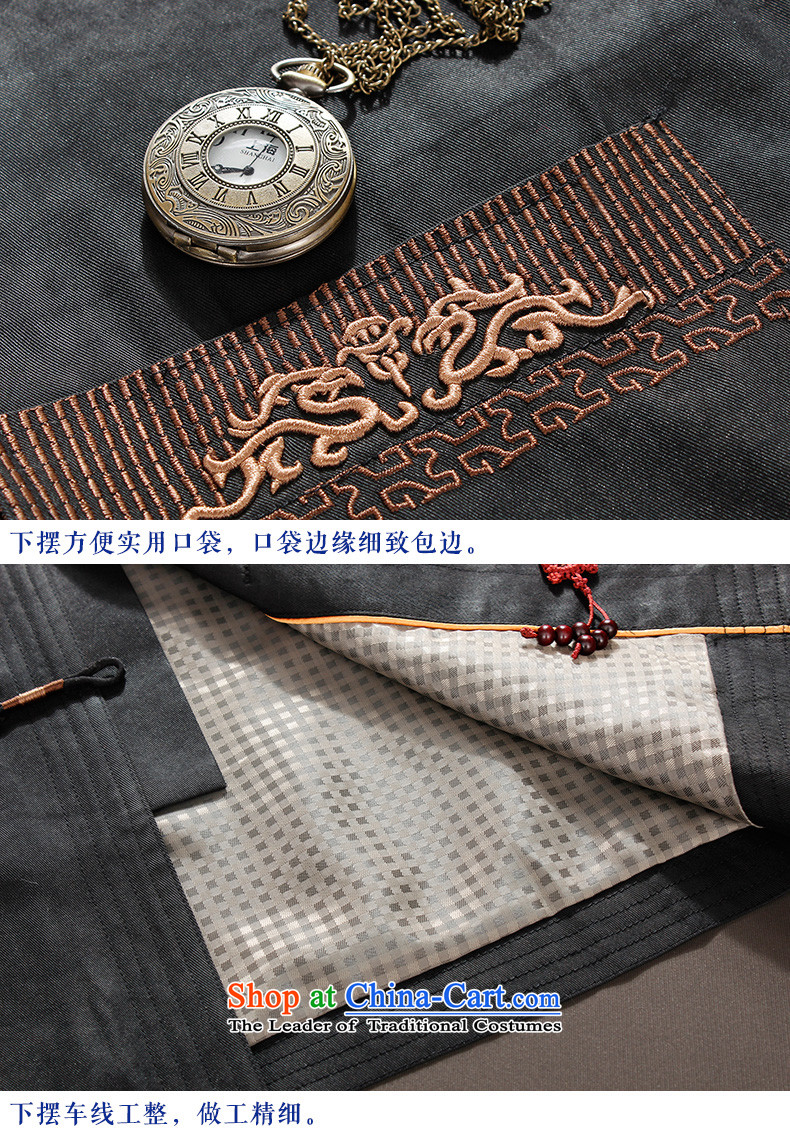 The Lhoba nationality Wei Overgrown Tomb 100 warranty silk yarn fall under men in Tang Dynasty older silk yarn thin jacket cloud of incense jacket Black XL Photo, prices, brand platters! The elections are supplied in the national character of distribution, so action, buy now enjoy more preferential! As soon as possible.