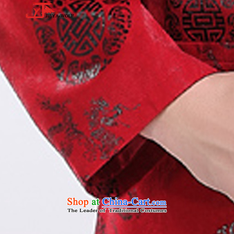 - Wolf JIEYA-WOLF, Tang dynasty new men of autumn and winter Chinese tunic millennium is smart casual dress jacket version of large red 180/XL,JIEYA-WOLF,,, shopping on the Internet