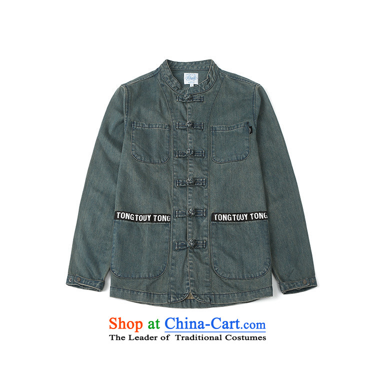 Dan James men pioneer new Dark denim Tang dynasty China wind ball-casual clothing jacket to handle the old cowboy M picture, prices, brand platters! The elections are supplied in the national character of distribution, so action, buy now enjoy more preferential! As soon as possible.