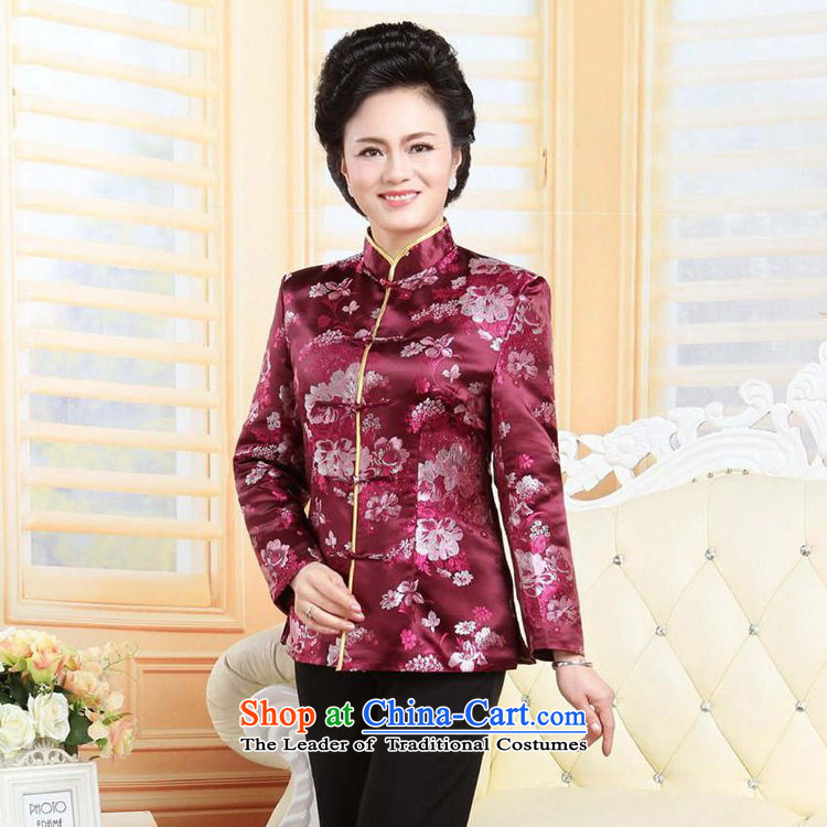 In accordance with the stylish new fuser spring and autumn wind in national retro older mom and dad couples Tang jackets wedding dress LGD/MJ0002# wine red dress L picture, prices, brand platters! The elections are supplied in the national character of distribution, so action, buy now enjoy more preferential! As soon as possible.