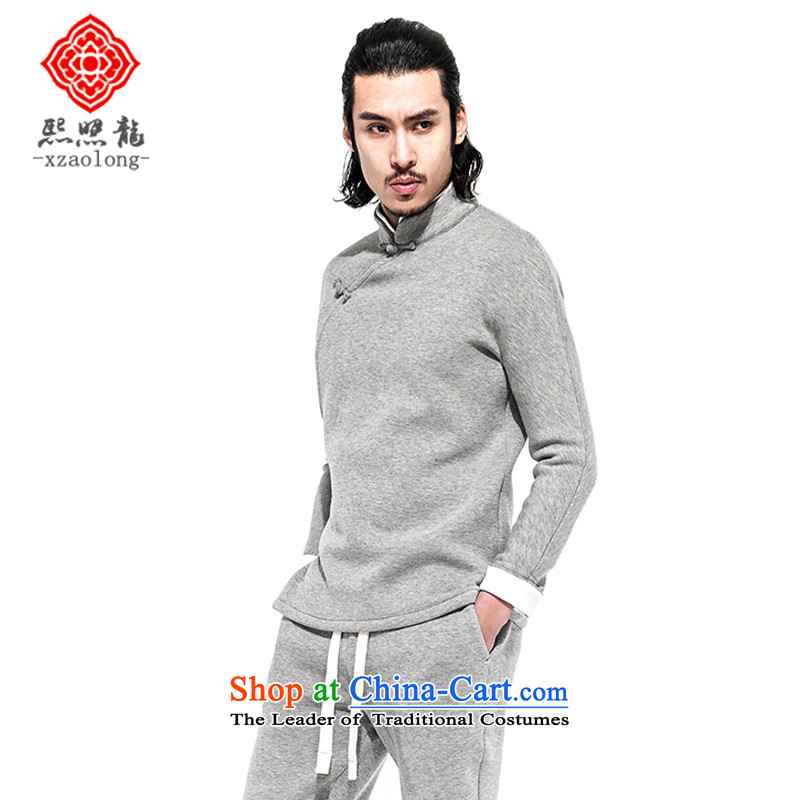 Hee-Yong-nam, a snapshot of the Chinese improved retro jacket Tang China wind is traversed by the tray clip continued (A/51/708 trim air layer Han-Blue M-hee (XZAOLONG snapshot lung) , , , shopping on the Internet
