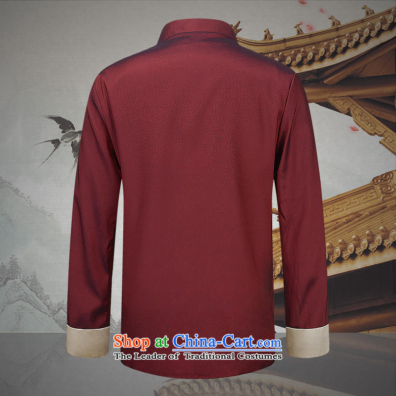 The Lhoba nationality Wei Overgrown Tomb fall under China wind men men Tang Dynasty Chinese long-sleeved jacket two dragons playing the pearl embroidery 185/XXL, red warranty will whip Wei (B.L.WEIMAN Overgrown Tomb) , , , shopping on the Internet