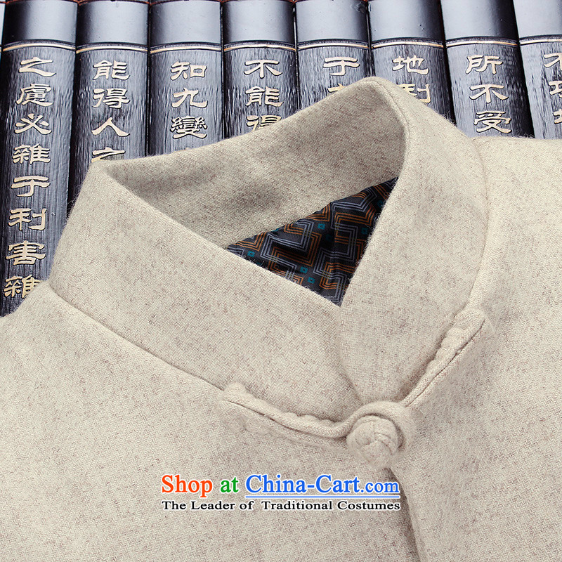 The Lhoba nationality Wei Overgrown Tomb fall under China wind Men's Mock-Neck manually disc detained a wool jacket men Tang jackets white 180/XL, warranty, Judy Wai (B.L.WEIMAN Overgrown Tomb) , , , shopping on the Internet
