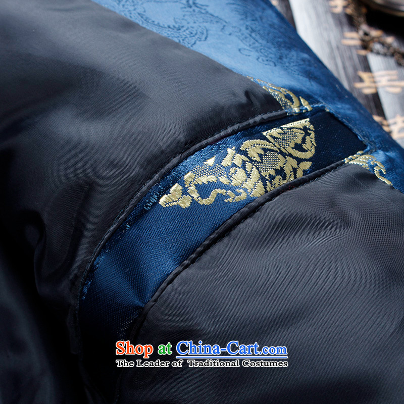 The Lhoba nationality Wei Mephidross UNPROFOR men's autumn and winter Tang dynasty men of older persons in the countrysides men gown thick warm elegance with blue autumn grandpa TZ842 175/L, warranty, Judy Wai (B.L.WEIMAN Overgrown Tomb) , , , shopping on