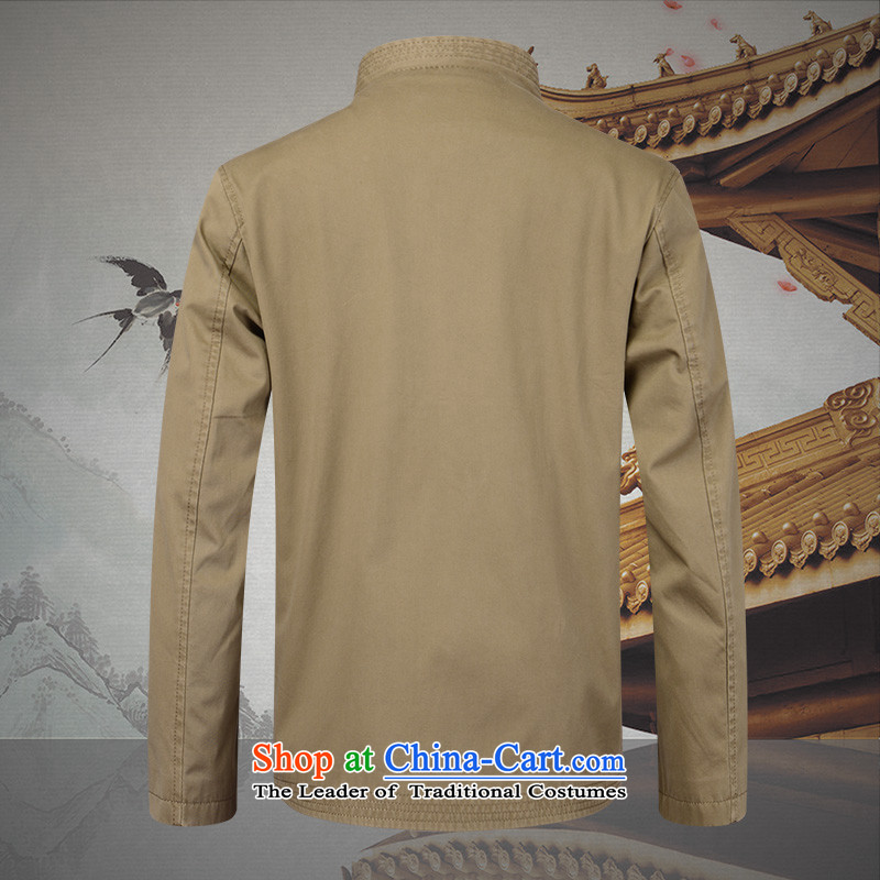 The Lhoba nationality Wei Mephidross warranty spring Pure Cotton Men of older persons in the Tang dynasty father national costumes Chinese tunic men's jackets 3 color toshihaya gray _ No. ZSZ002 185/XXL, warranty (B.L.WEIMAN Mephidross Lhoba nationality W