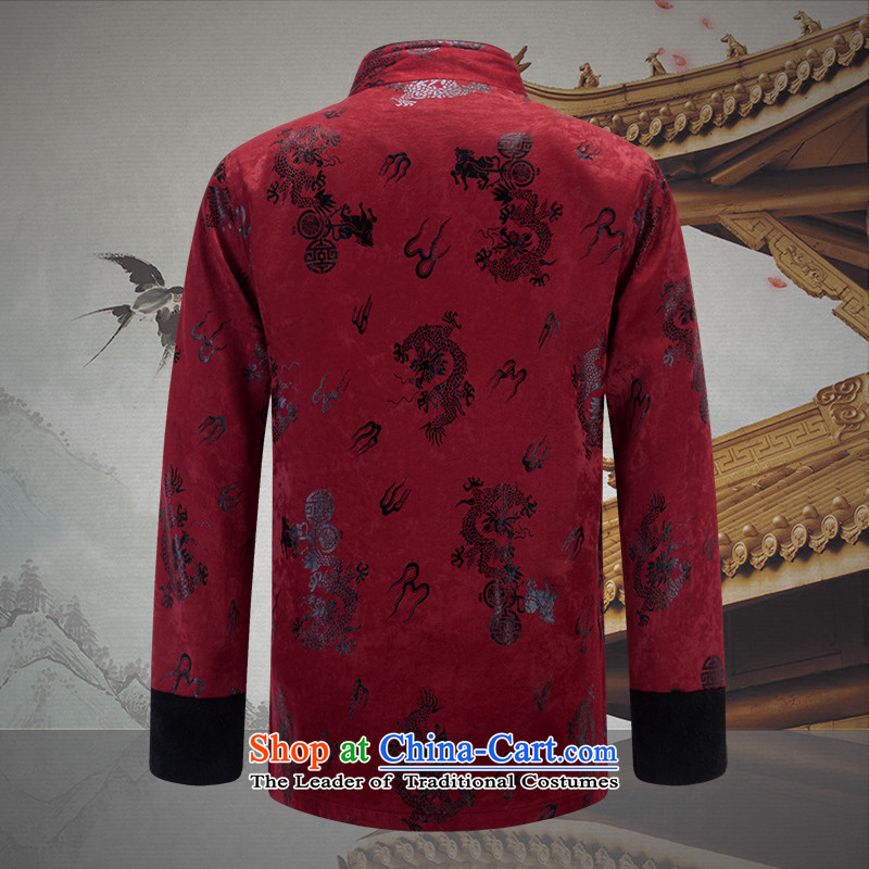 The Lhoba nationality Wei Overgrown Tomb in warranty older men and Tang dynasty ãþòâ plus lint-free thick autumn and winter long-sleeved sweater elderly winter robe red 190/XXXL, warranty, Judy Wai (B.L.WEIMAN Overgrown Tomb) , , , shopping on the Interne