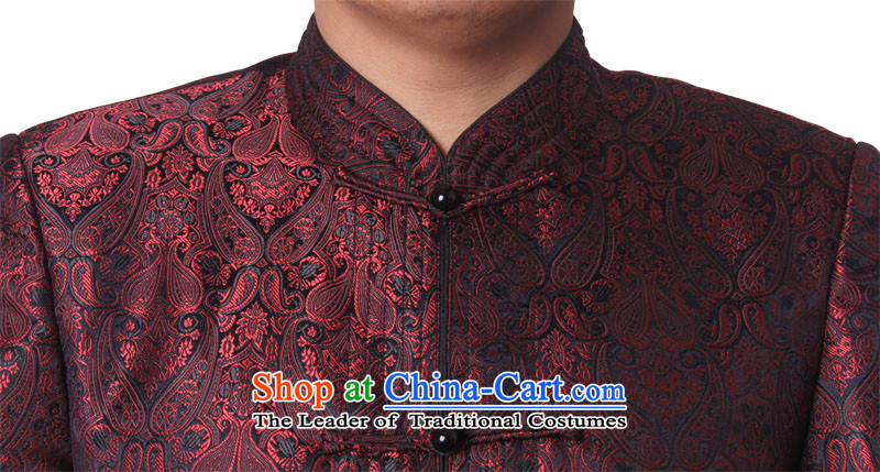 Mr Rafael Hui-ying's New Man Tang jackets spring long-sleeved shirt collar male China wind Chinese elderly in the national costumes holiday gifts deep red deep red 1586-15 185 pictures, prices, brand platters! The elections are supplied in the national character of distribution, so action, buy now enjoy more preferential! As soon as possible.