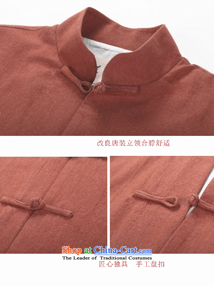 Azzu defense (azouari) China wind of autumn and winter linen manually Tang dynasty detained disc long-sleeved leisure men's jackets red-orange L picture, prices, brand platters! The elections are supplied in the national character of distribution, so action, buy now enjoy more preferential! As soon as possible.