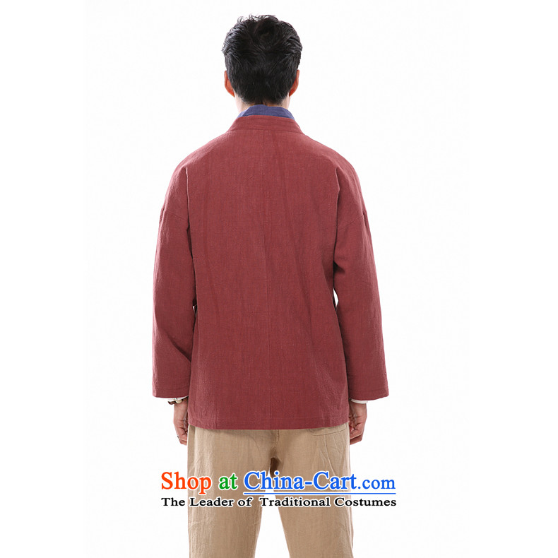 Azzu defense (azouari) China wind of autumn and winter men linen Chinese Disc clip relaxd Han-jacket cotton linen Tang jacket red XXL picture, prices, brand platters! The elections are supplied in the national character of distribution, so action, buy now enjoy more preferential! As soon as possible.