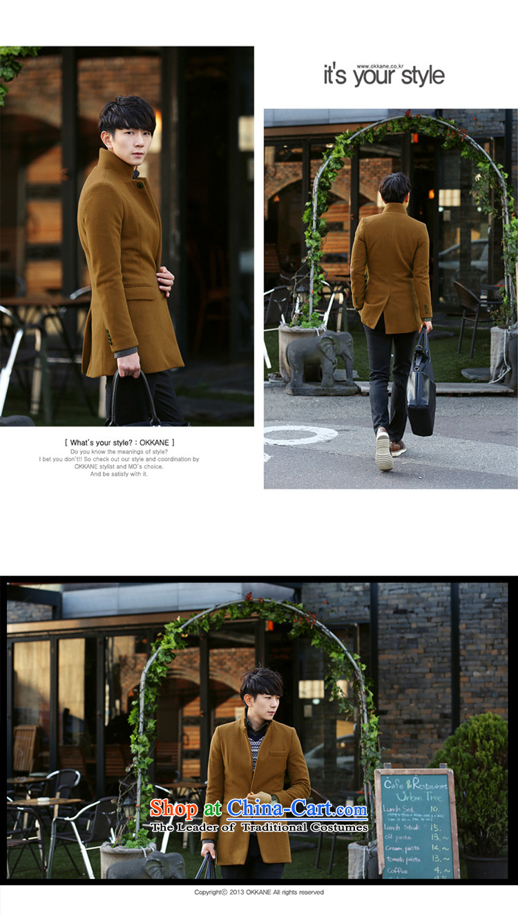 Eslite men in Korean Sau San long coats collar gross? A25 turmeric yellow XL Photo, prices, brand platters! The elections are supplied in the national character of distribution, so action, buy now enjoy more preferential! As soon as possible.