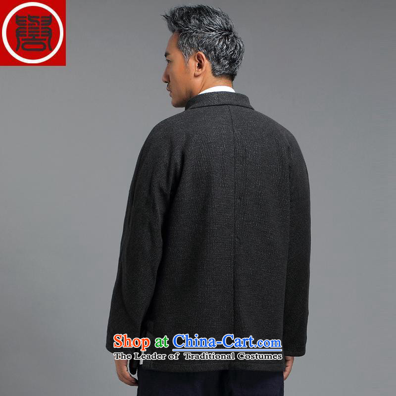 Renowned in the autumn and winter 2015 older men Tang dynasty China wind Chinese long-sleeved sweater improved disk detained men Han-Tang dynasty 4XL, renowned Emerald (CHIYU) , , , shopping on the Internet