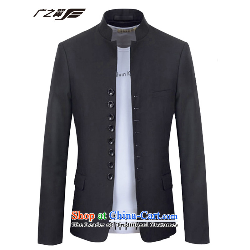 Wide Wing men China wind collar Chinese tunic male retro-reduced hip little suit coats light gray M-170/88, Wide Wing , , , shopping on the Internet