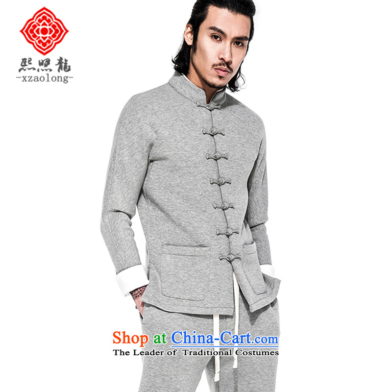 Hee-Yong-nam, a snapshot of the China wind collar disc detained Tang jackets Chinese improved sports top air layer even cuff sweater , Blue Dragon (XZAOLONG snapshot-hee) , , , shopping on the Internet