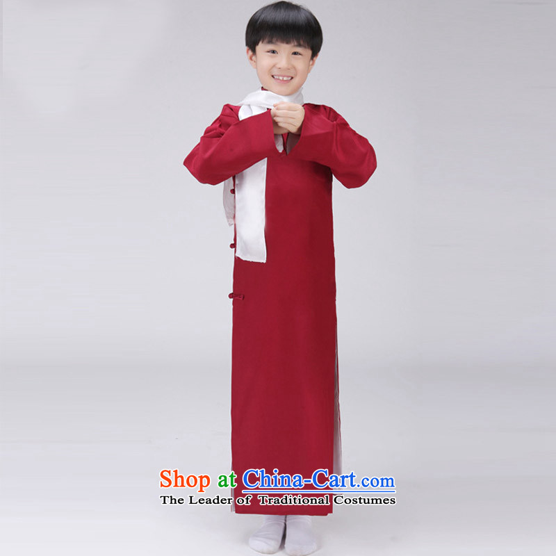 The Republic of Korea, Syrian children ancient time wearing gowns style robes boy comic dialogs will stage size cheongsams interludes May-fourth young students with gray聽150CM, time Syrian shopping on the Internet has been pressed.