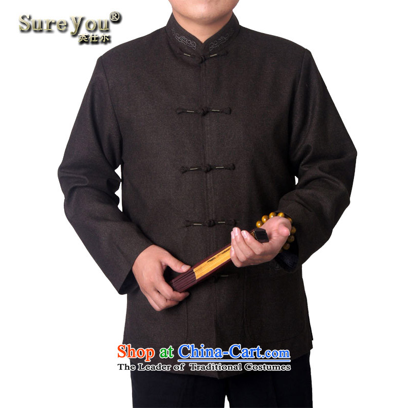 Mr Rafael Hui-ying's New Man Tang jackets spring long-sleeved shirt collar male China wind Chinese elderly in the national costumes holiday gifts from 9,285 175 deep red Mr Rafael Hui Ying (sureyou) , , , shopping on the Internet