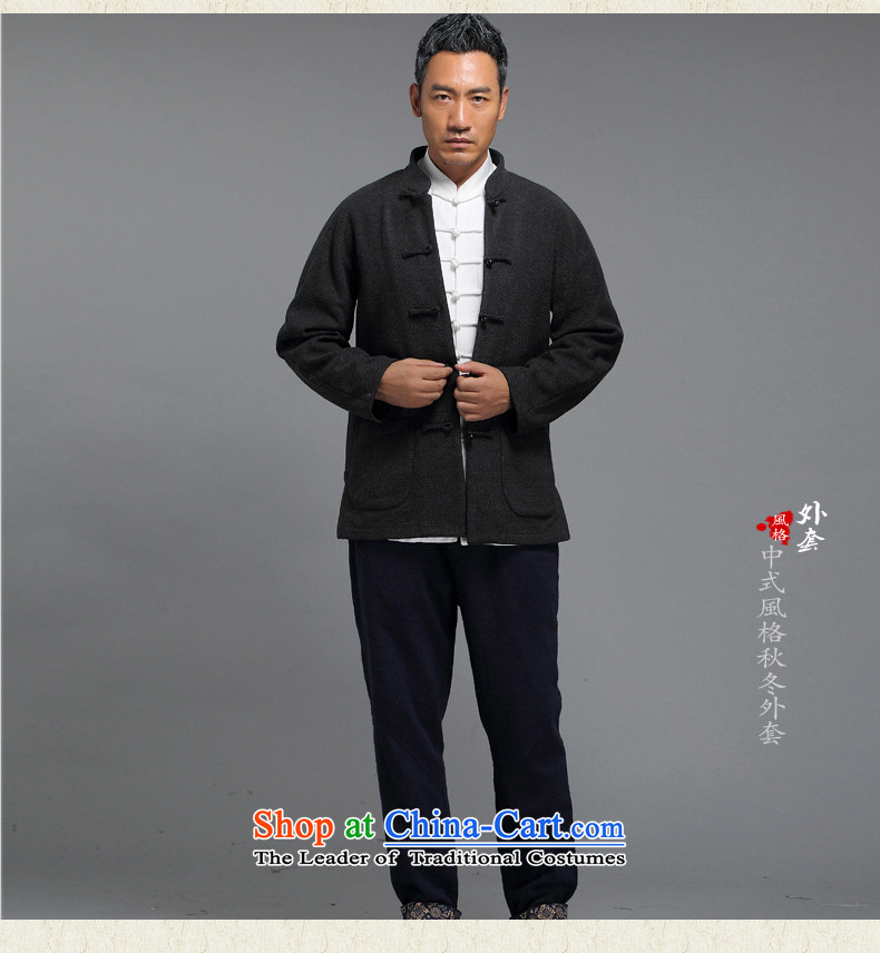 Renowned for autumn and winter 2015 New China wind male Tang Dynasty Chinese long-sleeved improved China wind ball-Tang Dynasty to the black XXXL picture, prices, brand platters! The elections are supplied in the national character of distribution, so action, buy now enjoy more preferential! As soon as possible.