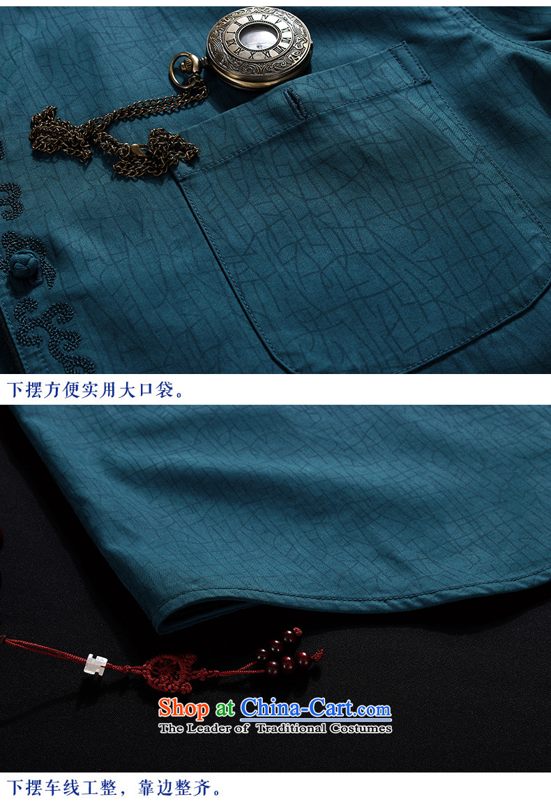 The Lhoba nationality Wei Mephidross warranty replace autumn 2015 Men's Mock-Neck thin jacket coat sauna in Jamsil Tencel older Tang dynasty blue and green load father 44 pictures, prices, brand platters! The elections are supplied in the national character of distribution, so action, buy now enjoy more preferential! As soon as possible.